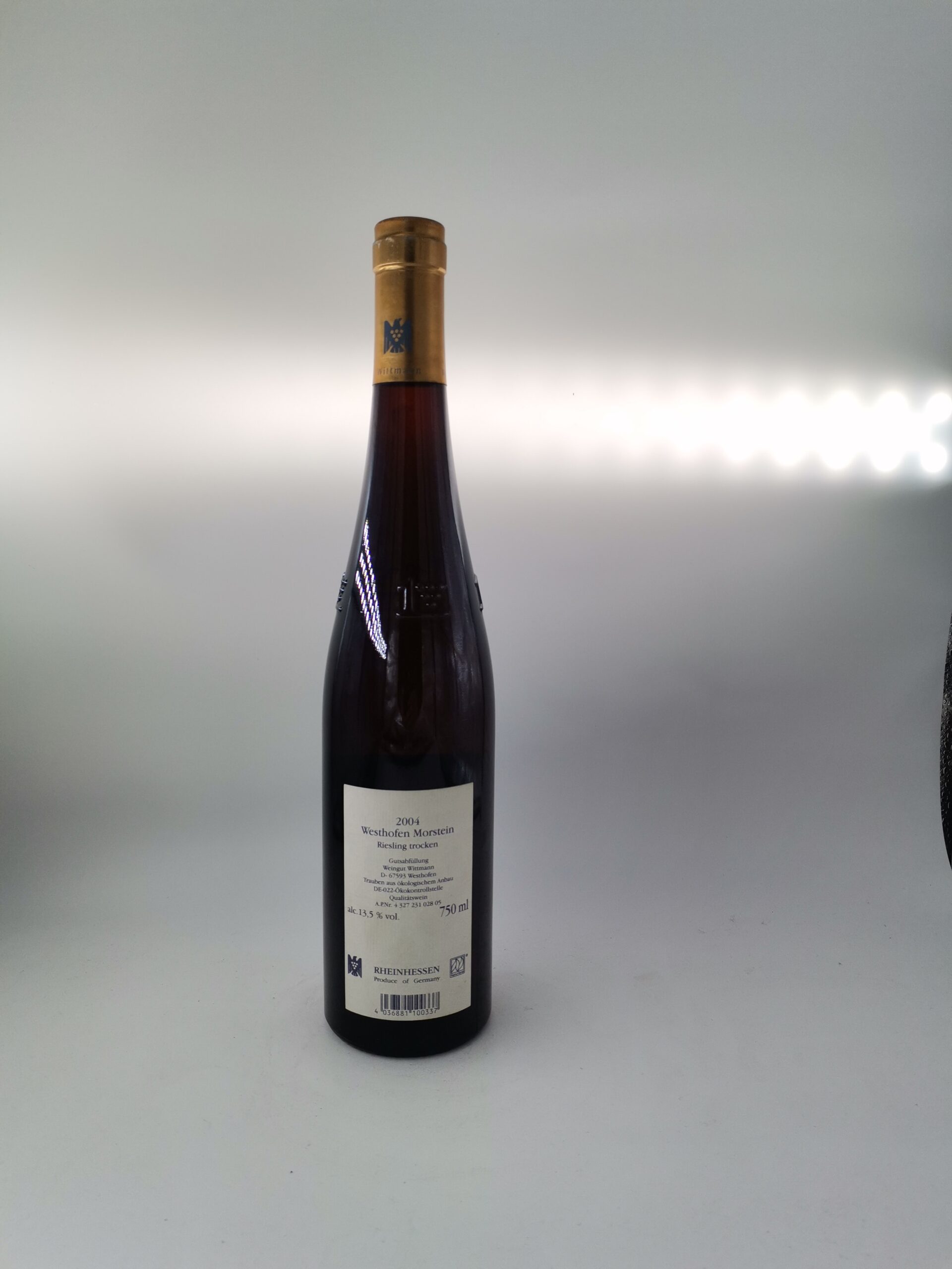 Weingut Wittmann Westhofen Morstein Riesling trocken 2004 – Bild 2