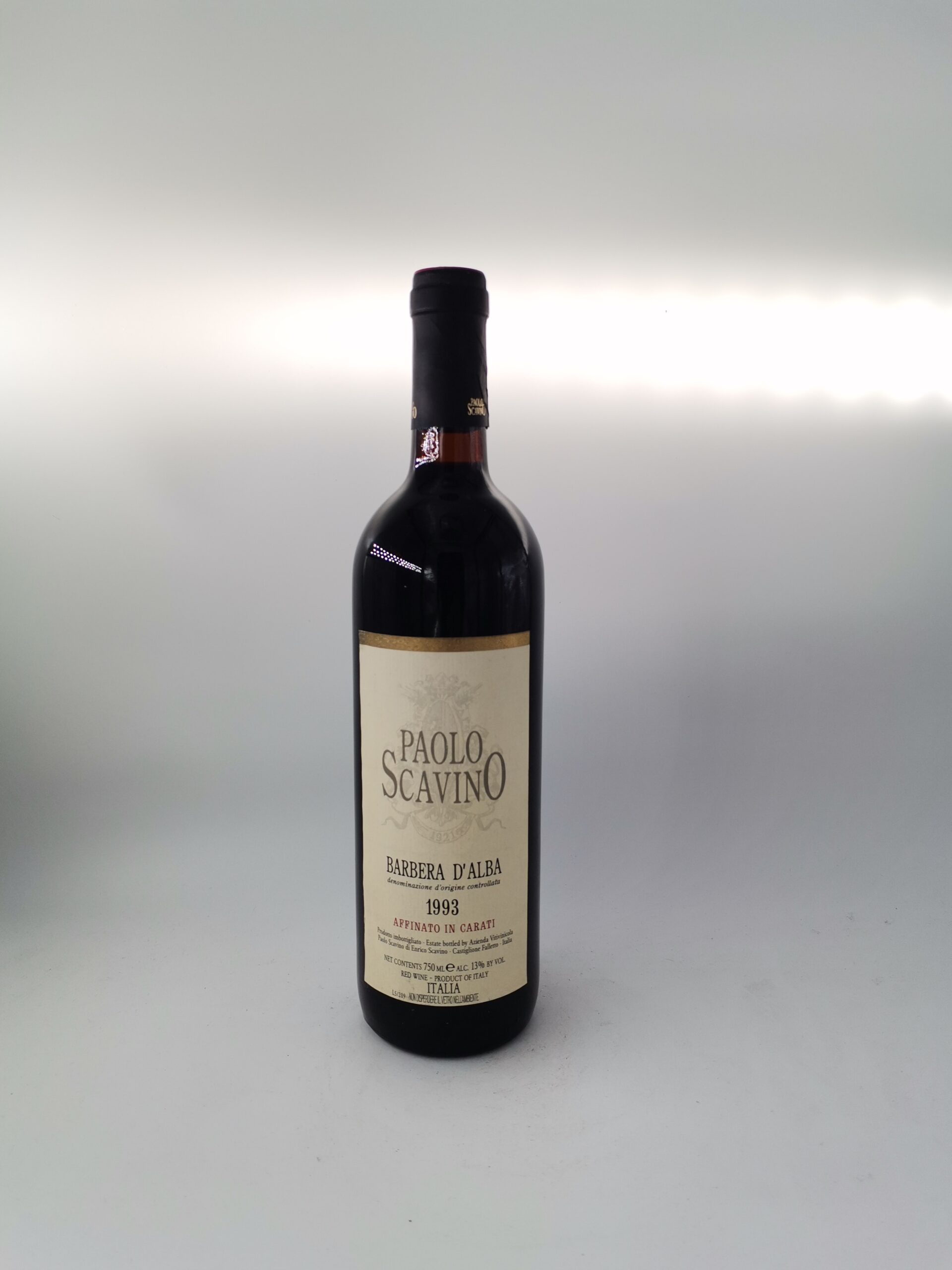 Paolo Scavino Barbera d'Alba Affinato in Carati 1993